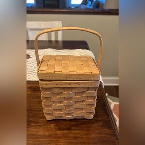 Woven Tan Basket